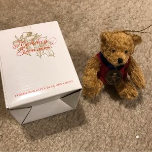 Theodore Roosevelt friends of Sagamore Hill 2002 commemorative bear ornament